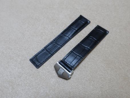 レザーベルト ブラック ラグ幅20mm◇タグホイヤー TAG HEUER対応◇交換