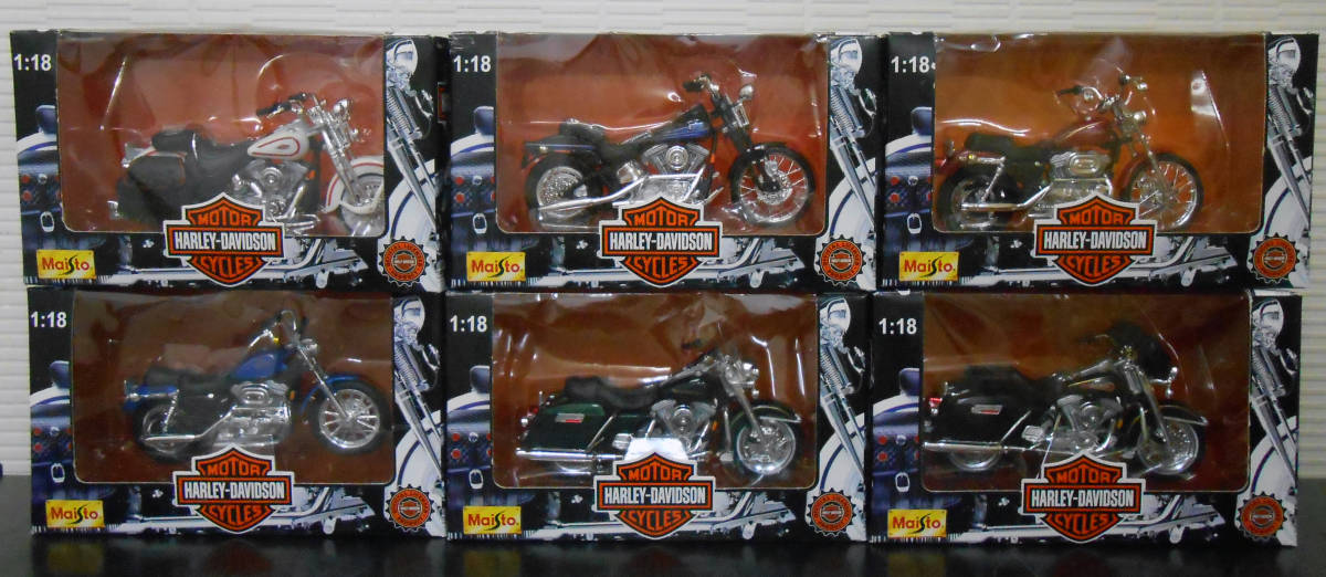 【爆買い，低価】 マイスト Maisto Harley Davidson 1:18 1997 Series Complete Set 1997 シリーズ コンプリート 6台セット(オートバイ)｜売買されたオークション情報、yahooの商品情報をアーカイブ公開 - オークファン オートバイ