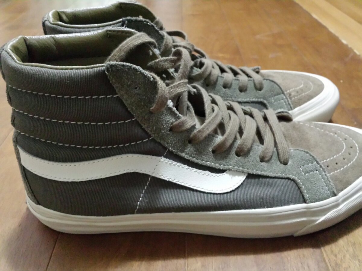 美品 WTAPS × VANS VAULT OG SK8-HI LX オリーブドラブ US8 26cm TET着