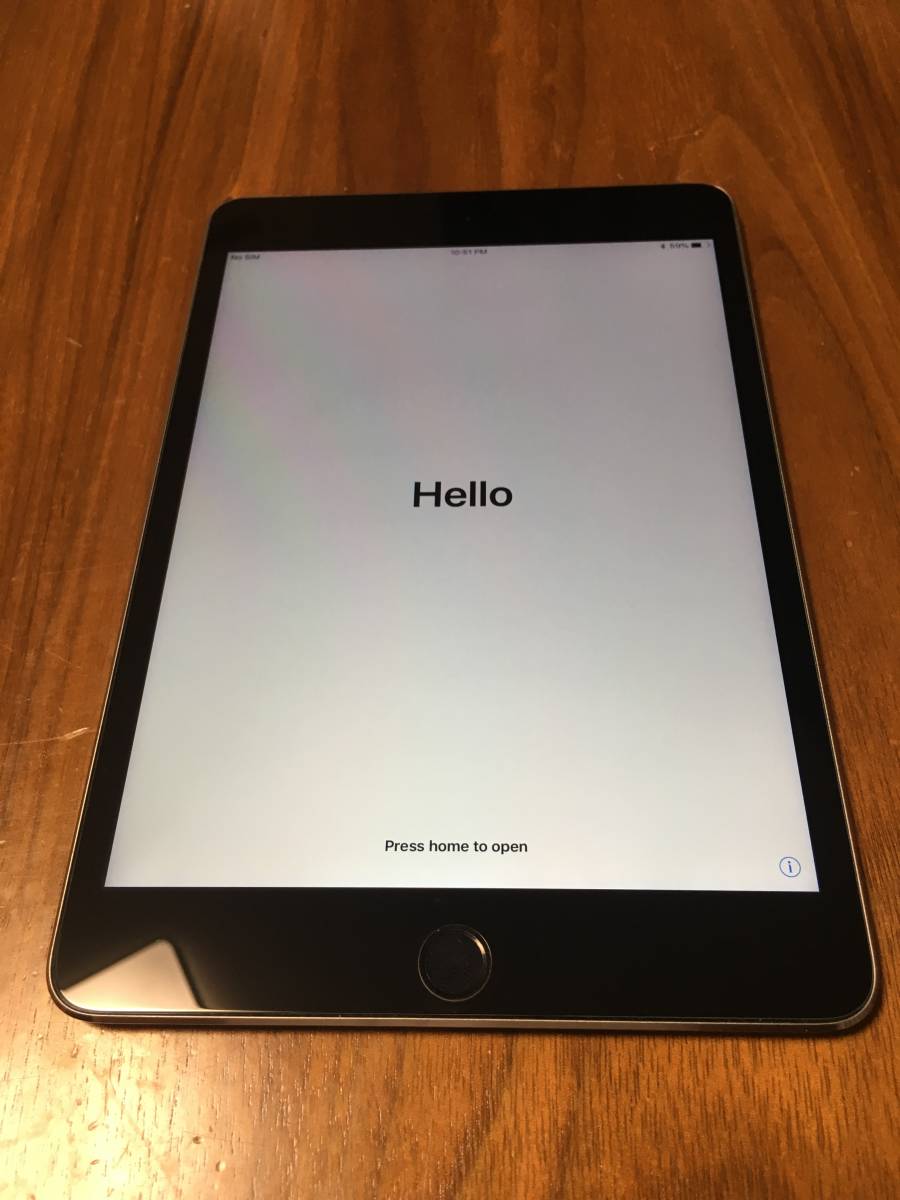 ジャンク iPad mini 4 Wi-Fi + Cellular 64GB Space Gray Apple iPad