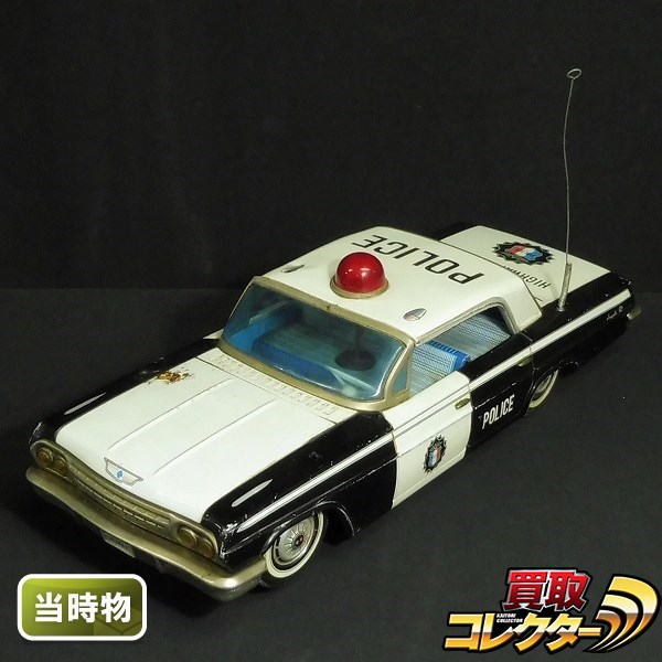 ブリキ インパラ　パトカー s U029b 日本製 電動 ブリキ シボレー インパラ ポリス / パトカー | 1