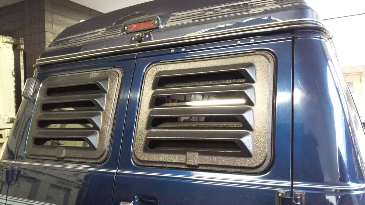シボレーシェビーバン GMCバンデューラ リアウィンドウルーバーカバー アメ車 カスタム 