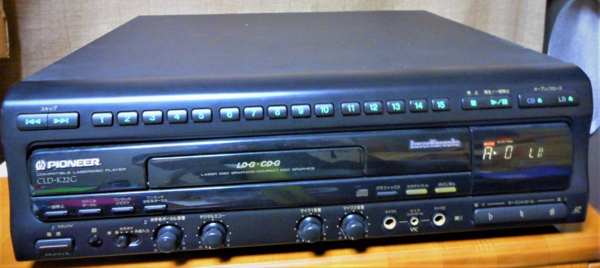 ☆PIONEER パイオニア LDプレーヤー CLD-K22G 動作品 カラオケ