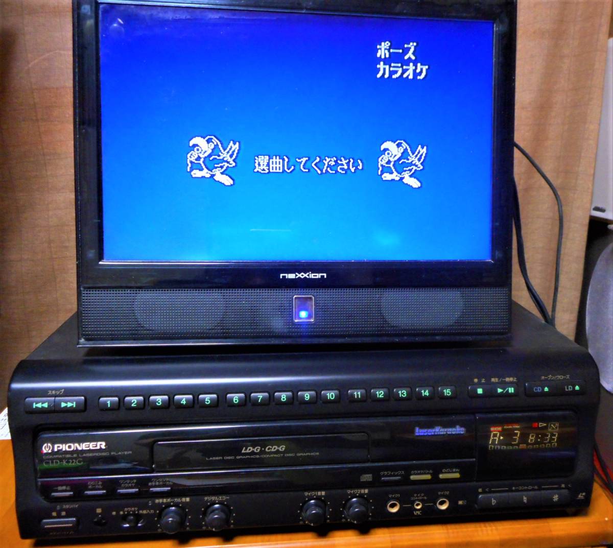 ☆PIONEER パイオニア LDプレーヤー CLD-K22G 動作品 カラオケ