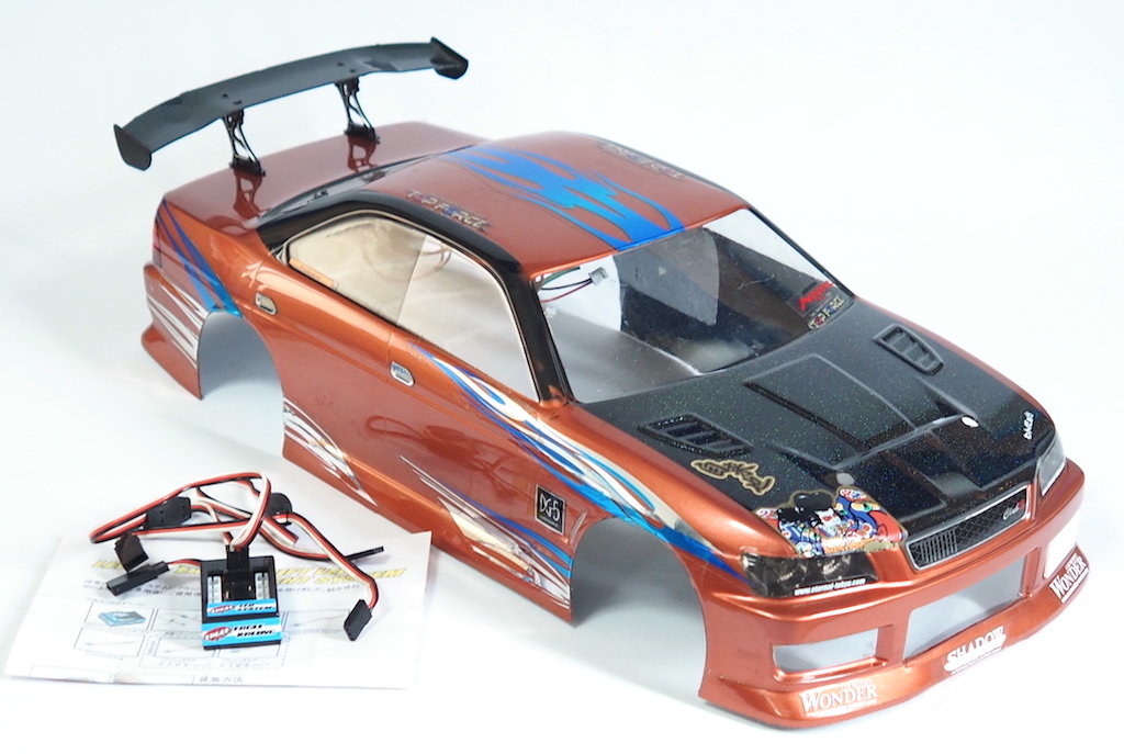 中古】1/10ドリフト用ボディ、LEDユニット搭載 | FAZER D2 京商 RC