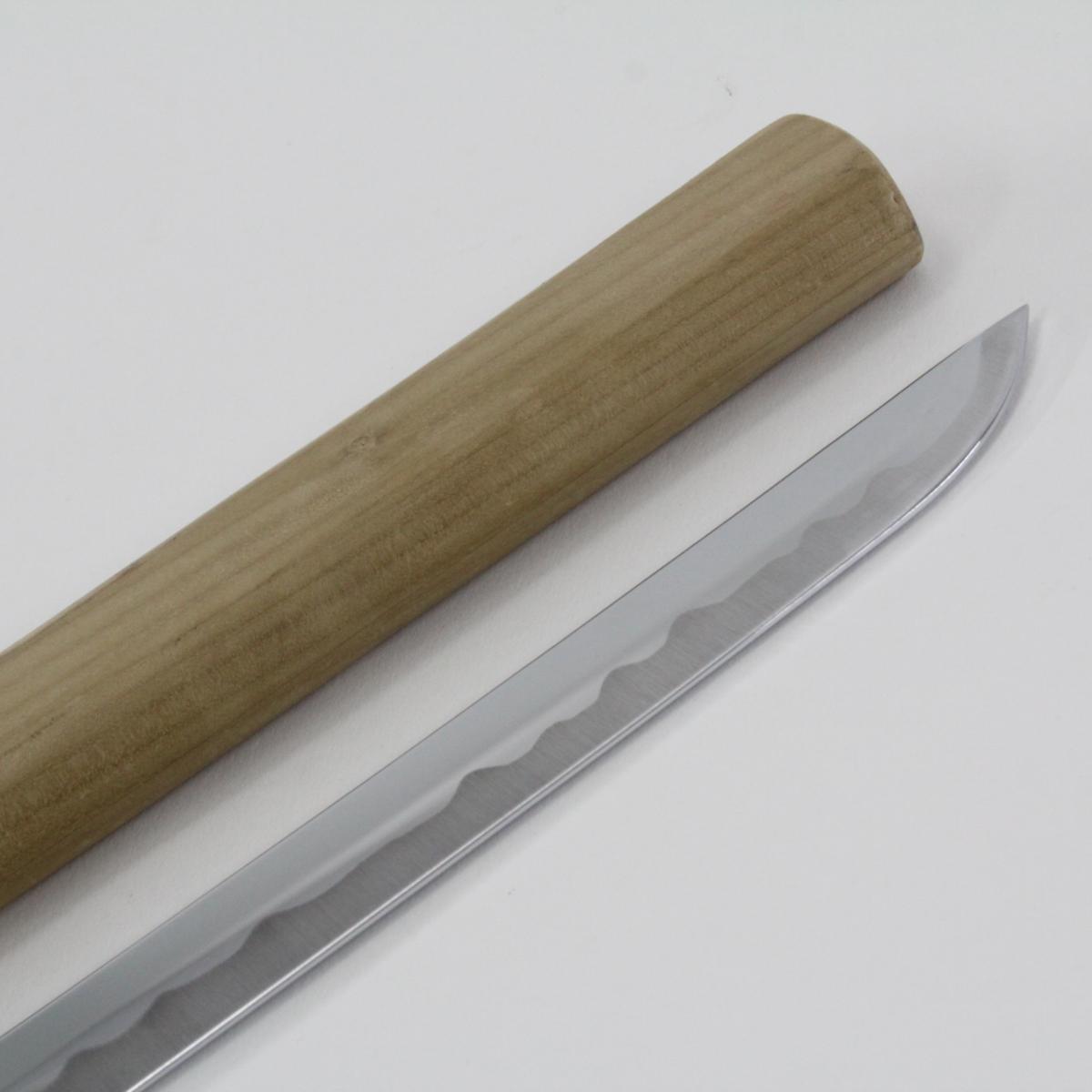 美品 模造刀 白鞘 打刀 鞘付き長さ約 101cm 樋入リ刀身　刀袋付き 白鞘 模造刀 二本まとめ 25J8｜Yahoo 鞘付長さ約101cm 白鞘