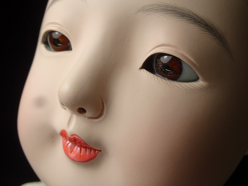 緑屋*泉□松乾斎 東光 徳茂 日本人形 市松人形 男の子 約41.5cm ③