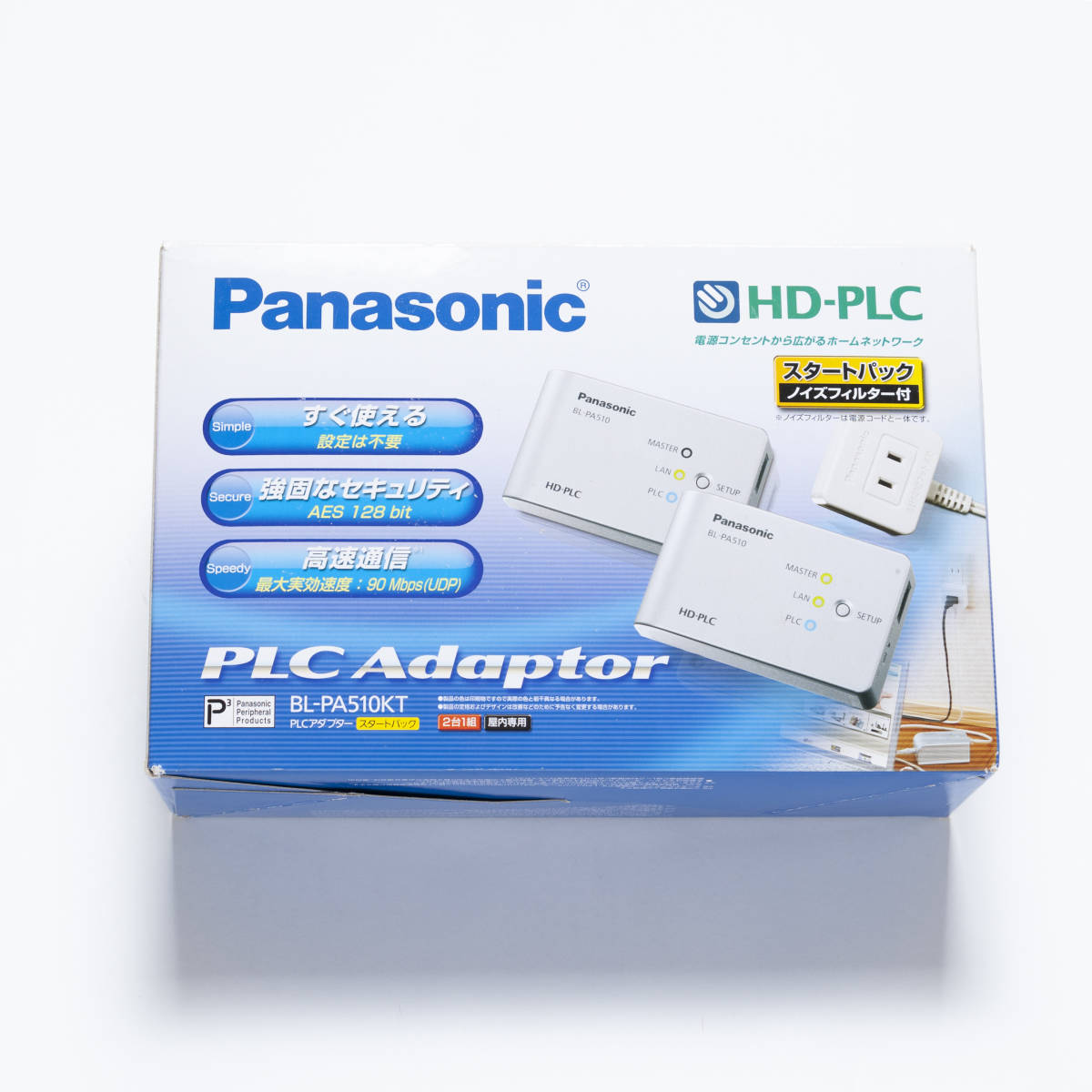 Panasonic HD-PLC Adaptor パナソニック Ethernet - | BL-PA100A IP