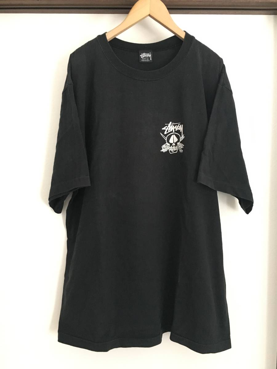 80s 90s stussy ステューシー USA製 プリントTシャツ ストリート