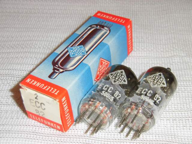 オーディオ機器 真空管 TELEFUNKEN ECC82・12AU7 ◇ダイヤマーク付 2