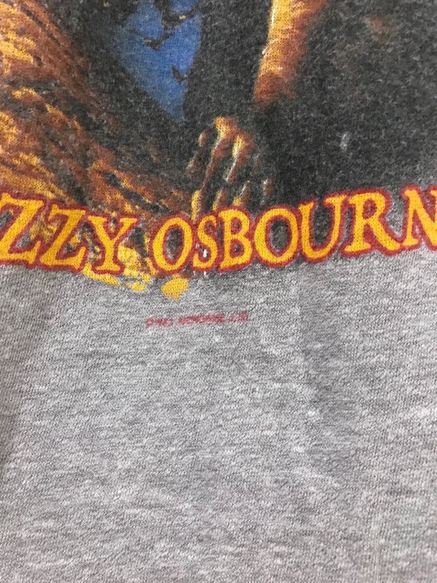 ozzy ozboure オジーオズボーン ラグランTシャツ 古着 80s 【公式通販】