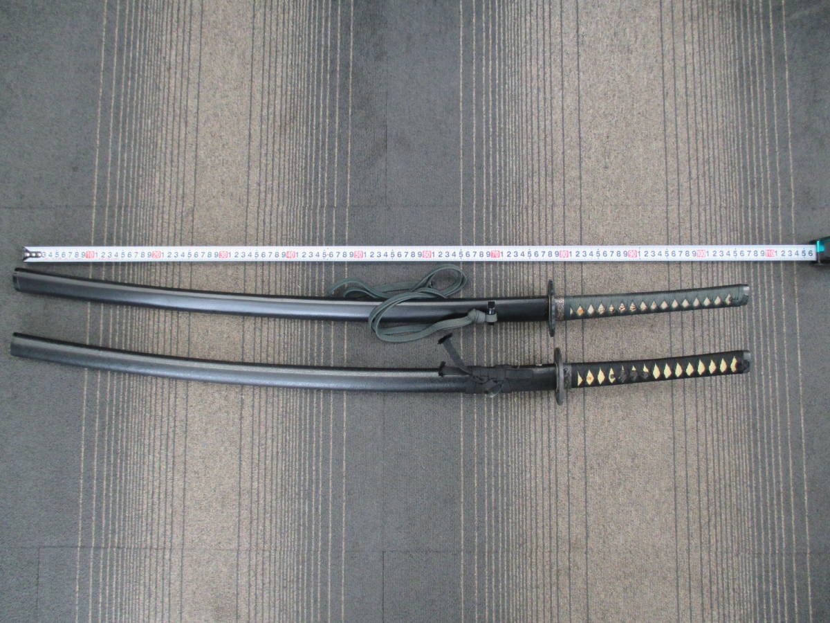 【赤字超特価，正規品】 模造刀/日本刀 全長100/98cm ２本セット(模造刀)｜売買されたオークション情報、yahooの商品情報をアーカイブ公開 - オークファン 模造刀