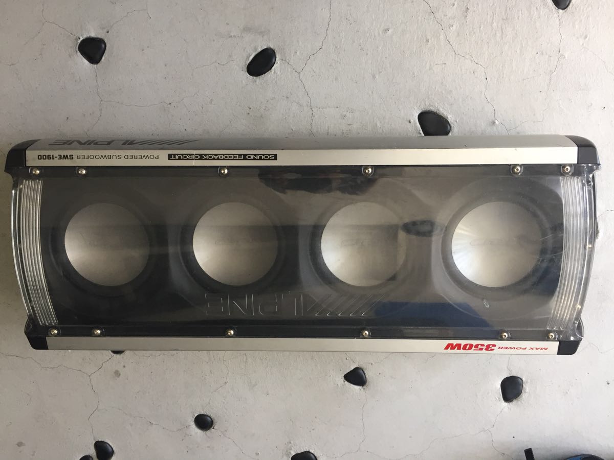 SWE-1900 アルパイン アンプ内蔵 ALPINE ジャンクALPINE パワードサブ 