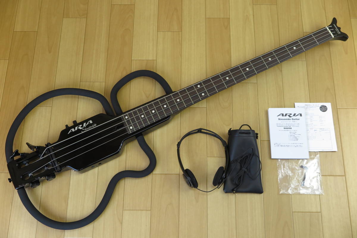 美品】ARIA☆アリア サイレントベース☆Sinsinido Guitar☆AS-691B