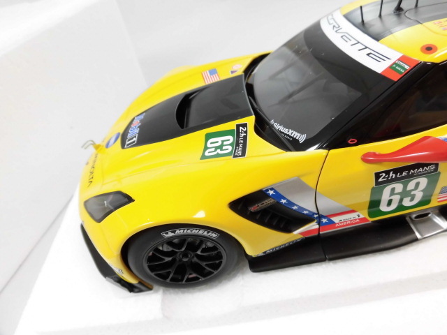 されたレー 1/18 シボレー コルベット C7.R 2016 #63 (ル・マン24時間 ...