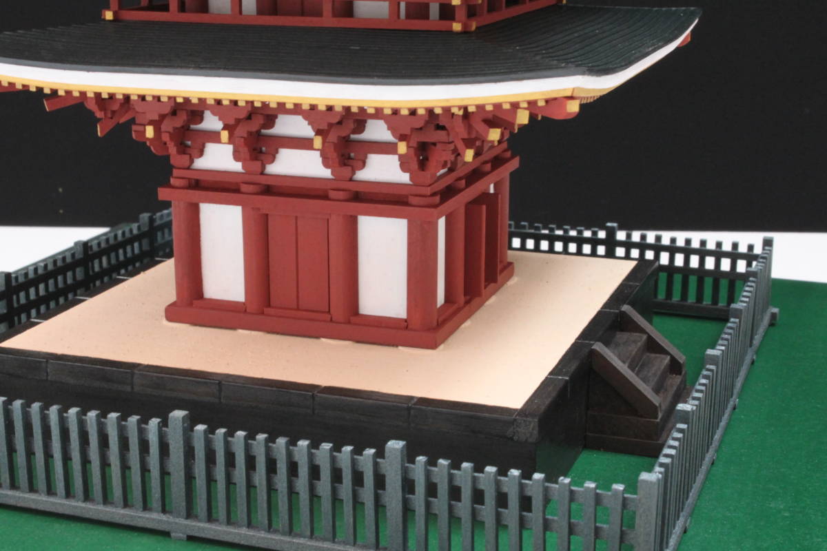 ☆全面彩色 1/36 国宝 女人高野室生寺 五重塔 完成品 小林工芸キット