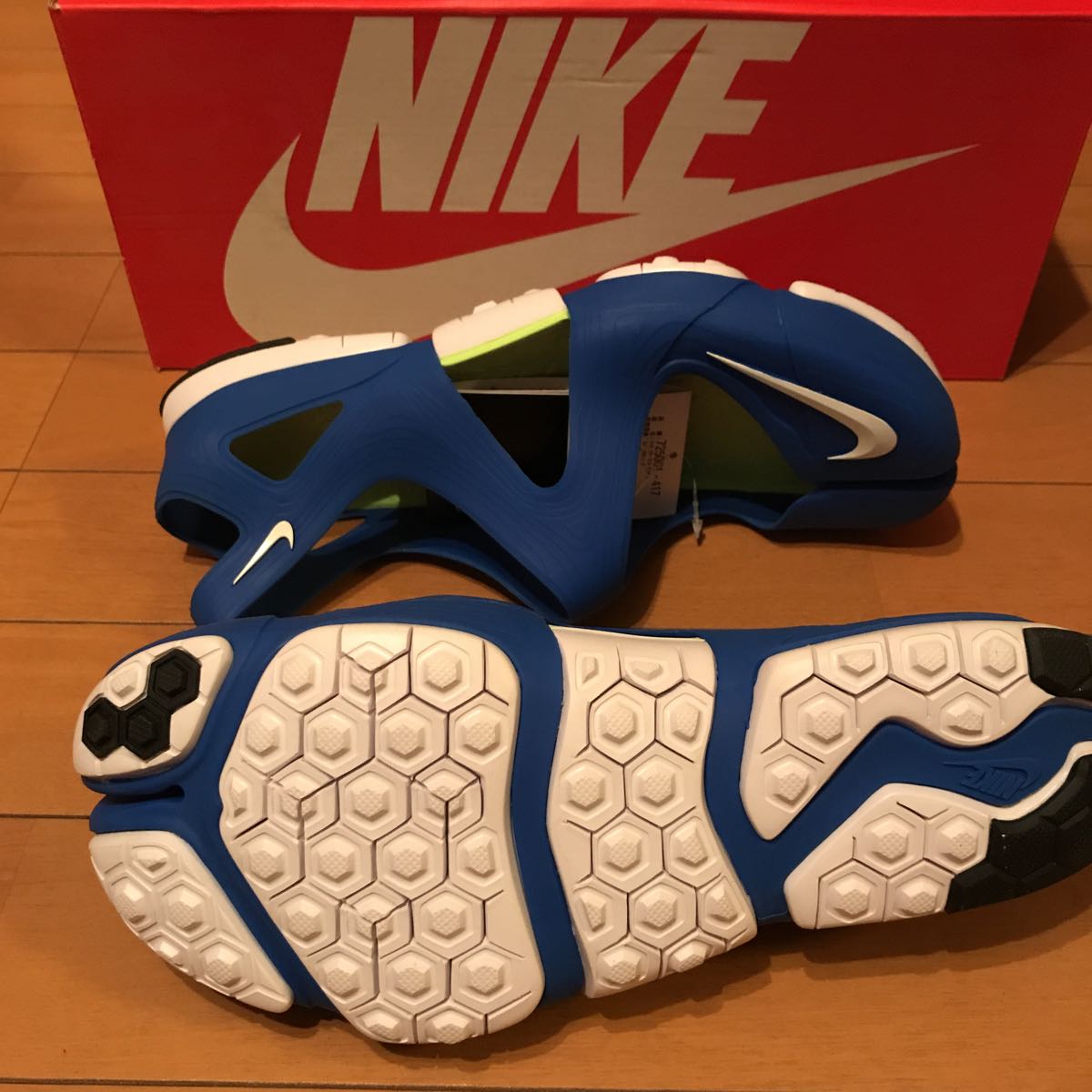 新品 NIKE FREE RIFT SANDAL ナイキ リフト サンダル 青緑 US9 27cm ビームス限定