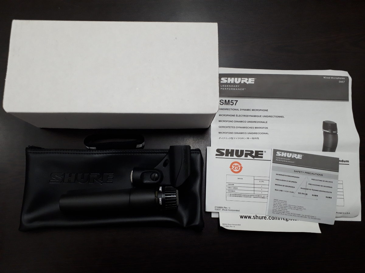 ☆SHURE ダイナミック型マイクロホン 単一指向性 SM57☆ 美品］SHURE