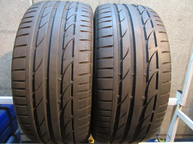 バリ溝 ブリヂストン 255⁄40R19 POTENZA S001 2本セット 2013年製 中古