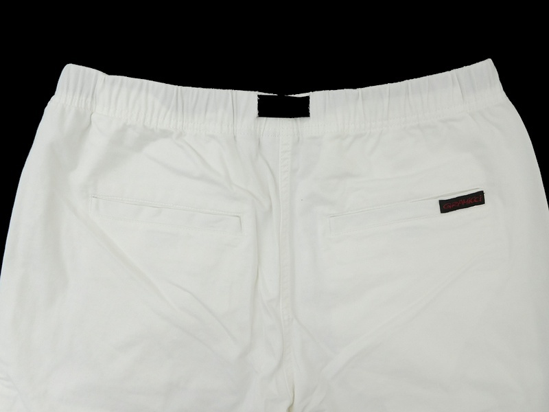 新品 GRAMICCI グラミチ NN-SHORTS 製品染め ストレッチ ベルト付き クライミング ショートパンツ ショーツ 白 M / n614-9