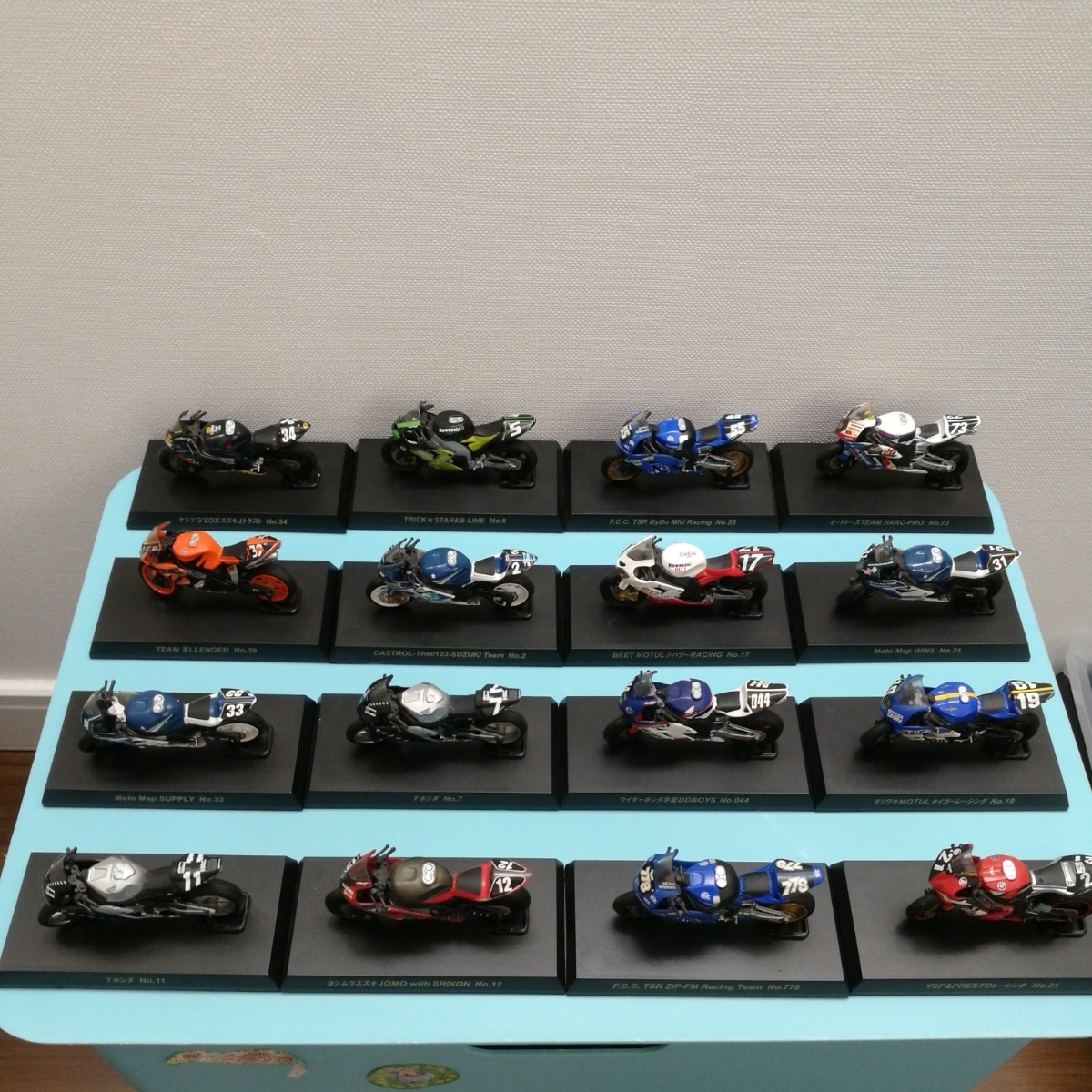 箱無 京商 鈴鹿8耐 1/32 ミニチュアバイクコレクション 2005 全16種類