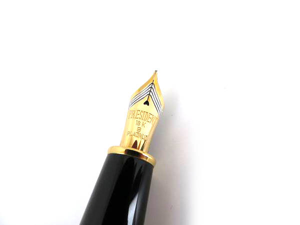 FPRESIDENT JAPAN プラチナ万年筆 18K PLATINUM 1円 □極美品