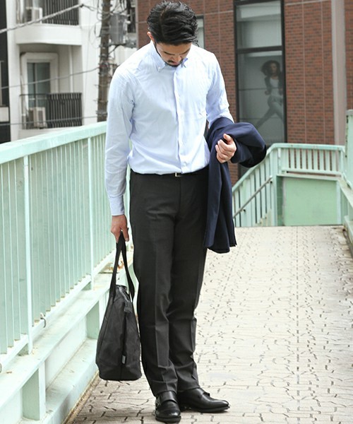 ★新品 定価24，840円 ジェルマーノ GERMANO サージストレッチ　ビジネス パンツ スラックス ダークグレー 42