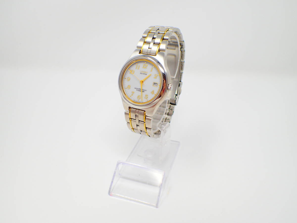 定番から海外のセール ○CITIZEN Eco-Drive B810 チタン製 腕時計 美品 