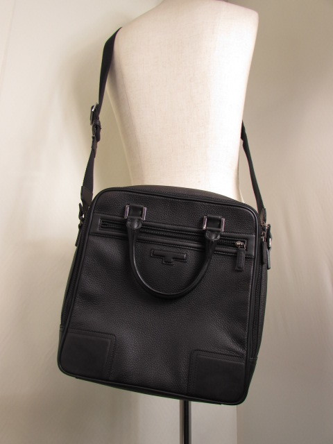 Y-56 美品【a.testoni】ア・テストーニ 2WAYショルダーバッグ Made In