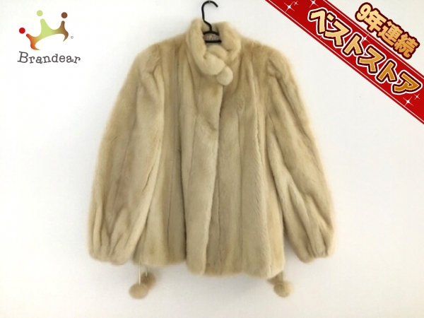 美品　EMBA エンバ　銀狐　肉厚　本毛皮　シルバーフォックス　ミドル丈　コート 美品 EMBA エンバ 銀狐 肉厚 本毛皮 シルバーフォックス ミドル丈