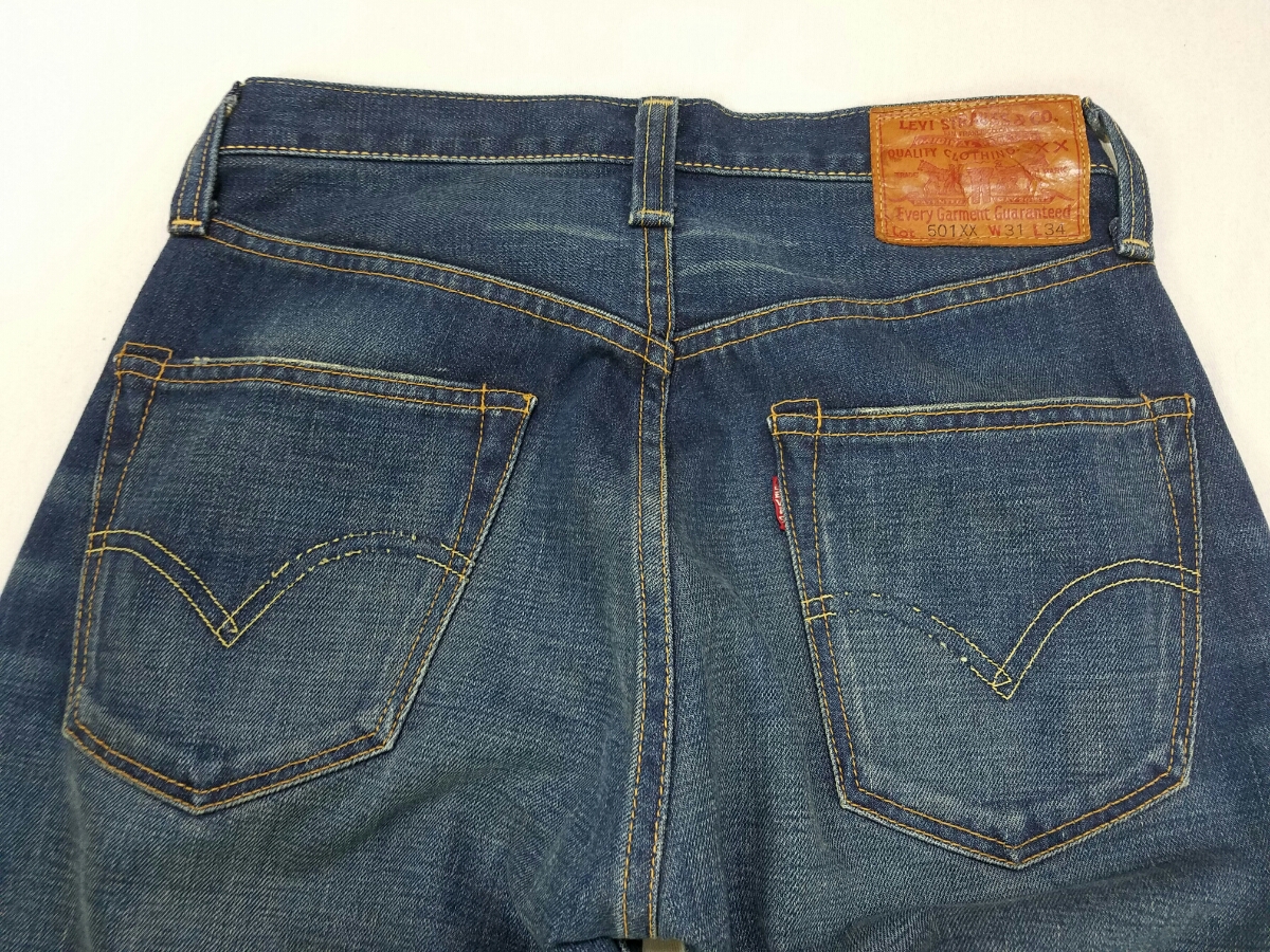 90s Levis 501XX LVC リーバイス ビンテージ 日本製 濃紺 BIGE 赤耳 革 