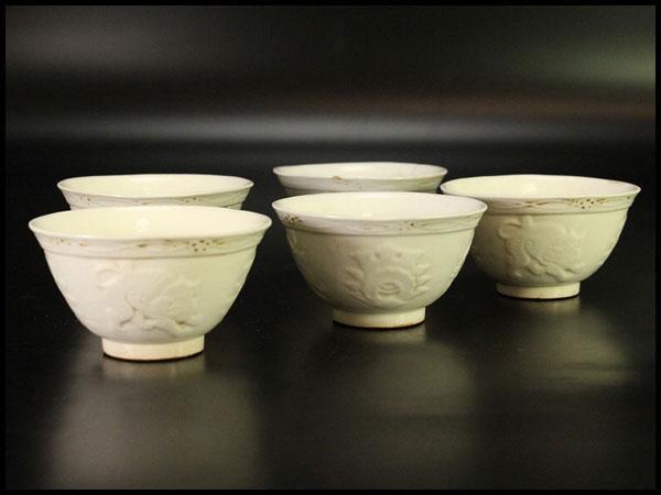  金閣 唐物煎茶白磁碗五客旧家蔵出 MA514(白磁)｜売買されたオークション情報、yahooの商品情報をアーカイブ公開 - オークファン 骨董陶磁器一般