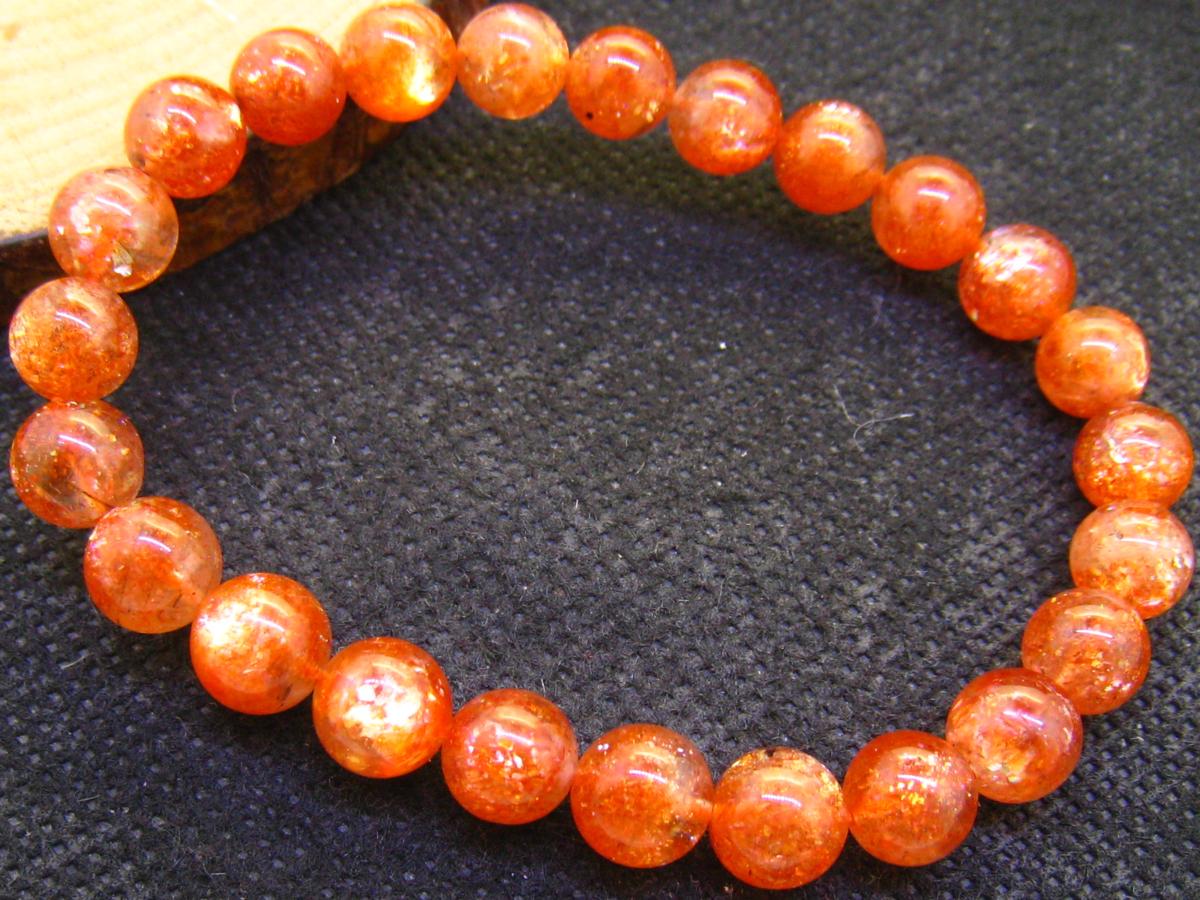 サンストーン極上精霊ブレスレット8mm｜パワーストーンブレスレット