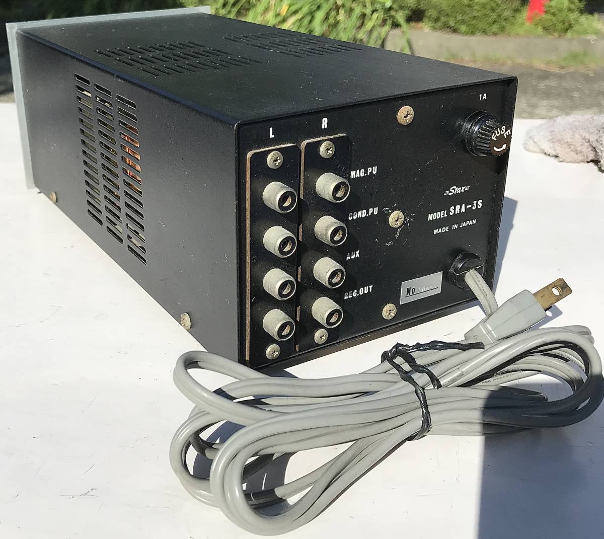ジャンク Stax SRA-3S イヤースピーカー専用アンプ コンデンサーイヤー