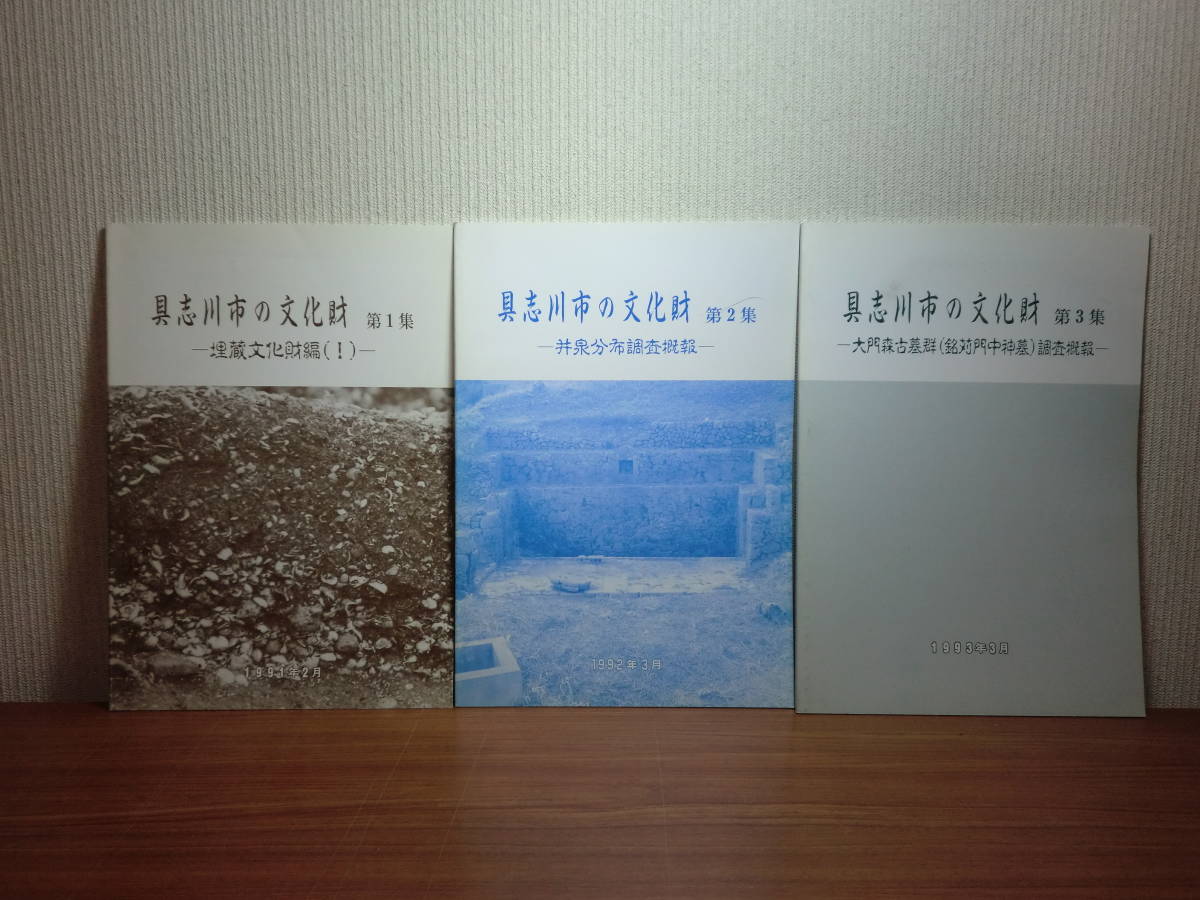 定番人気，爆買い 180629J02 ky 具志川市の文化財 第1-3集 3冊セット 沖縄県 埋蔵文化財 井泉分布調査概報 大門森古墳群 銘苅門中神墓 調査概報 考古学(文化、民俗)｜売買されたオークション情報、yahooの商品情報 文化、民俗