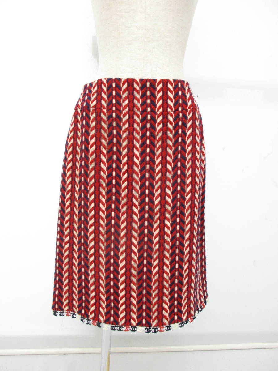 Chanel シャネル スカート トリコロール サイズ38 レディース ファッション 服 大reb08 0611 0 タイトスカート ロング 売買されたオークション情報 Yahooの商品情報をアーカイブ公開 オークファン Aucfan Com