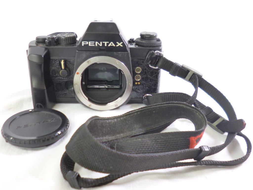 PENTAX ペンタックス LX ボディ 専用グリップ付 革張替済 ジャンク