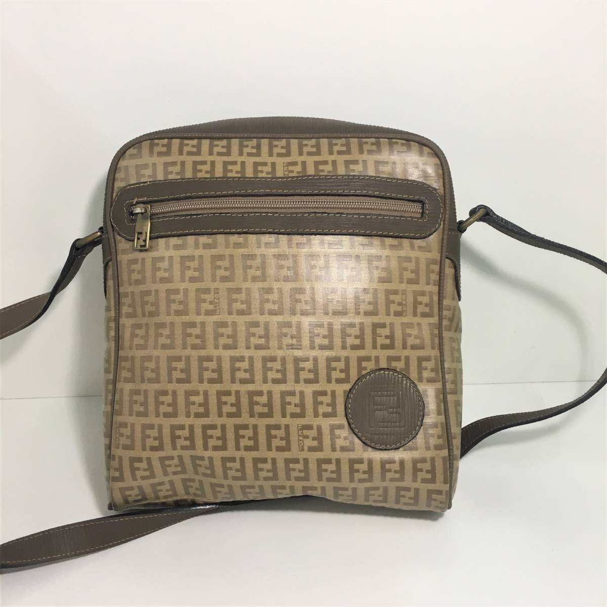 No.343 FENDI フェンディ☆ショルダーバッグ 斜め掛け☆ズッカ柄