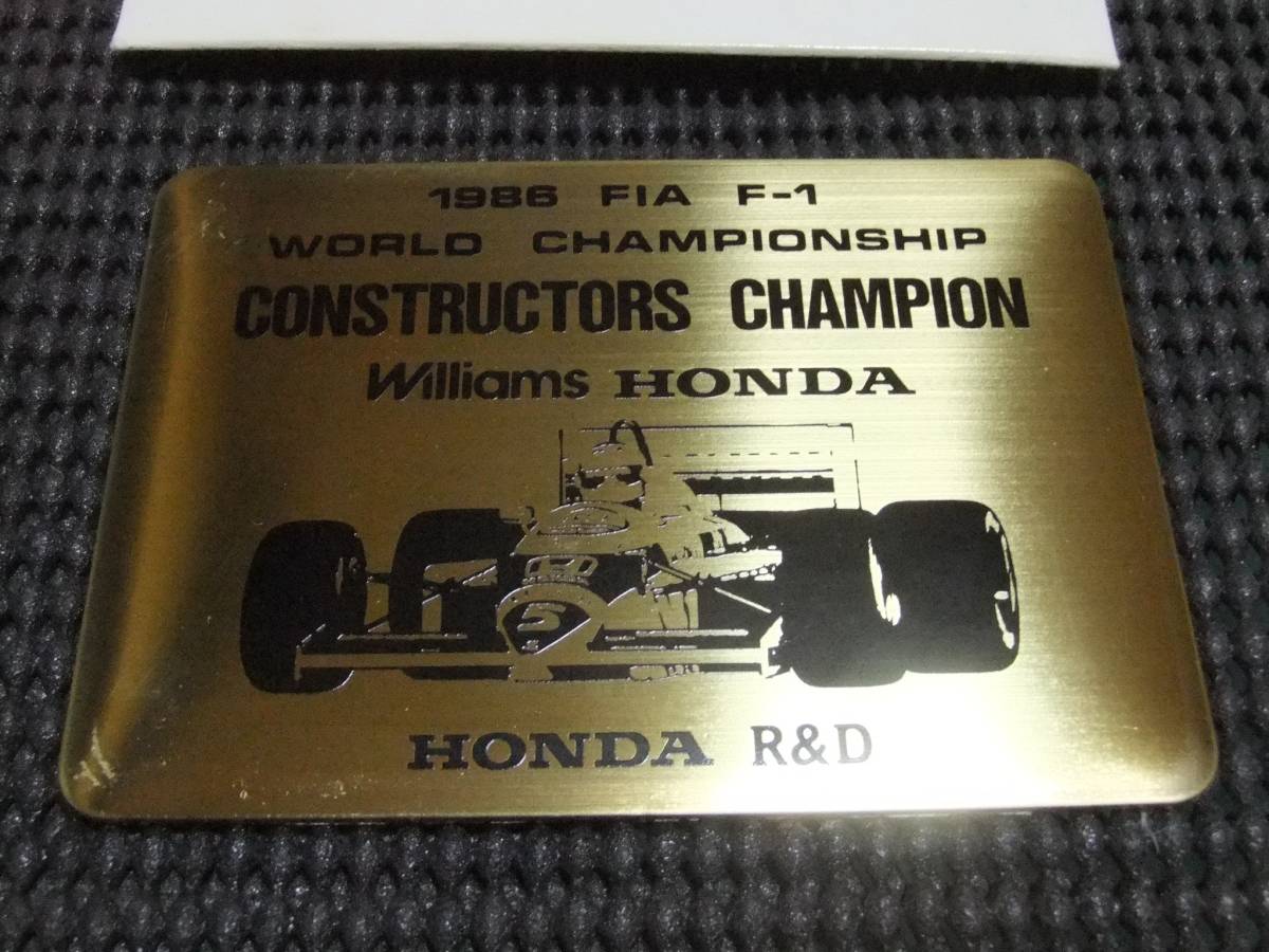 F1✳️HONDA『5年連続 コンストラクターズチャンピオン記念ピンバッジ
