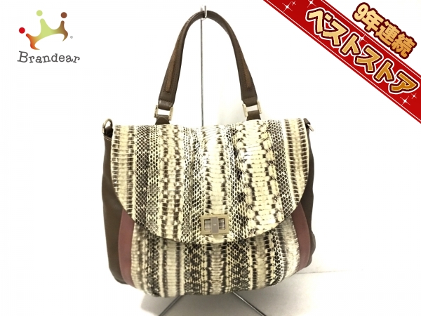 アニヤハインドマーチ Anya Hindmarch バッグ ハンドバッグ パイソン 