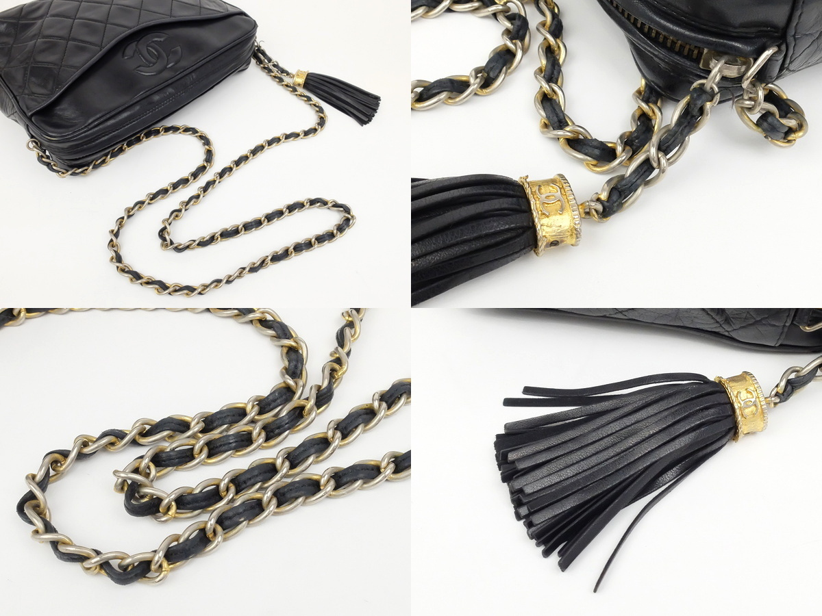マトラッセ シャネル ココマーク フリンジ CHANEL ショルダーバッグ 