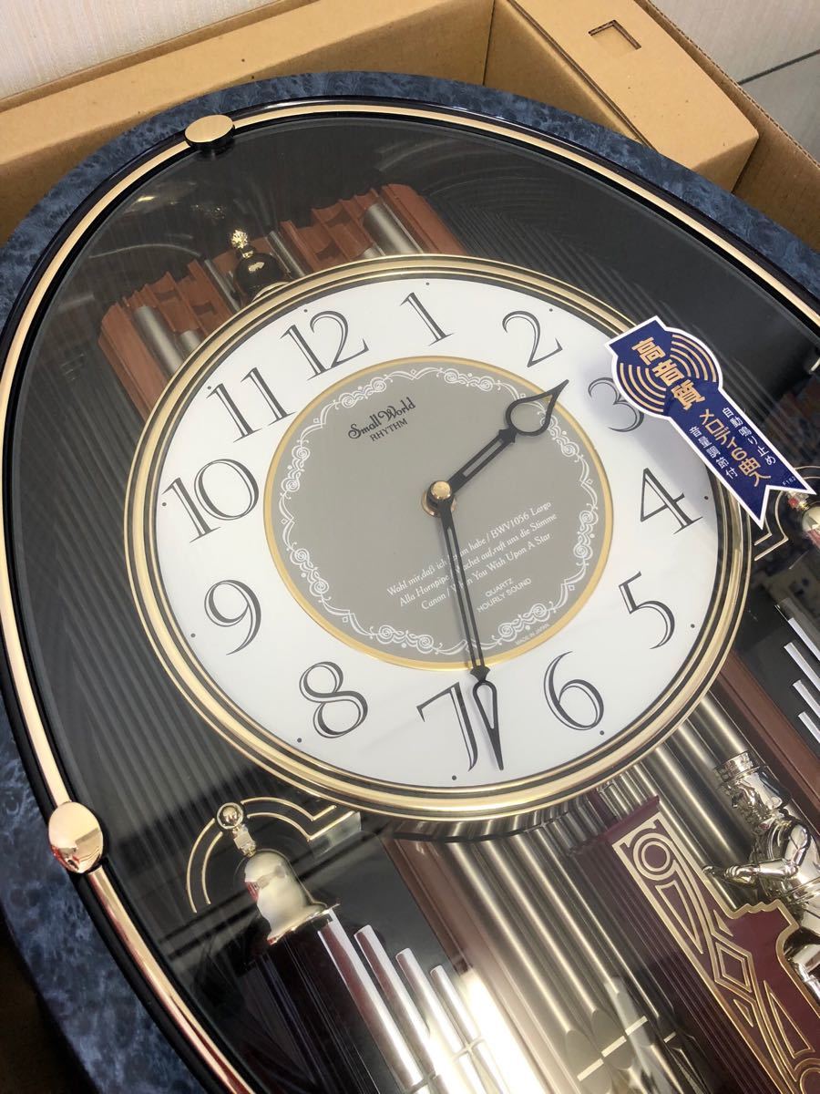 新品】リズム時計 スモールワールド マリオレ 4MH750RH 04ピアノ奏者