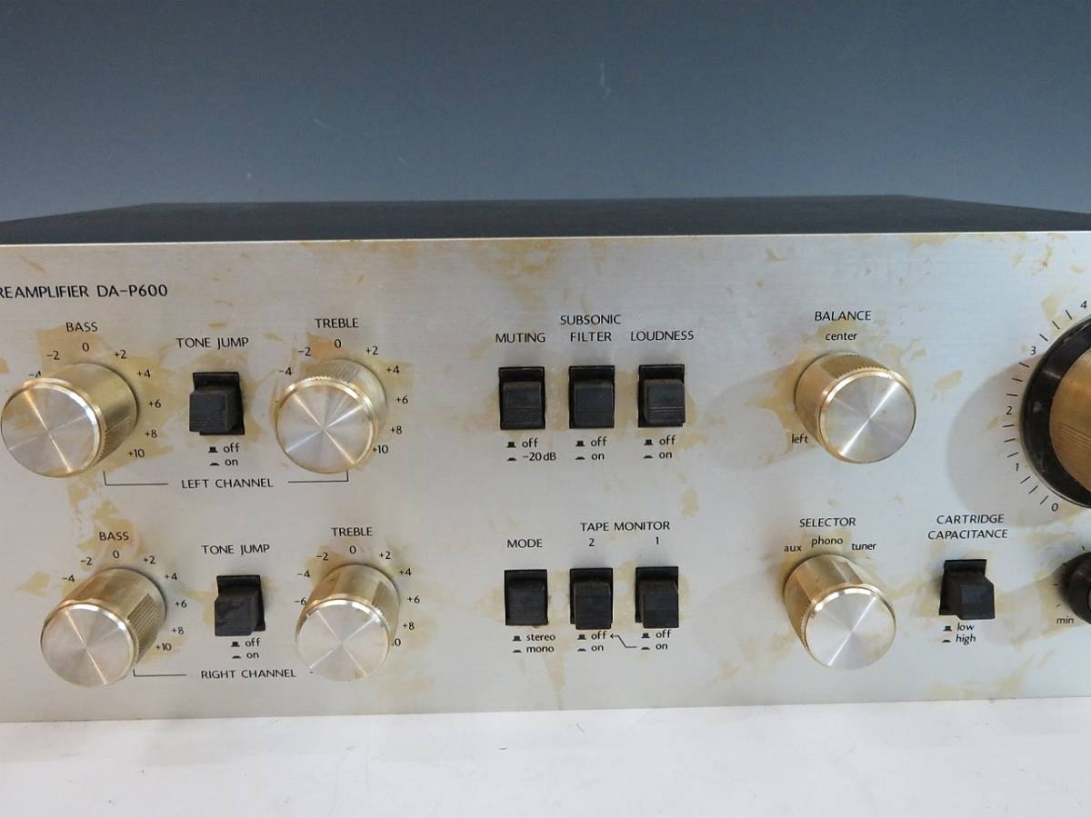 DIATONE/ダイアトーン DA-P600 コントロールアンプ(709 Yahoo