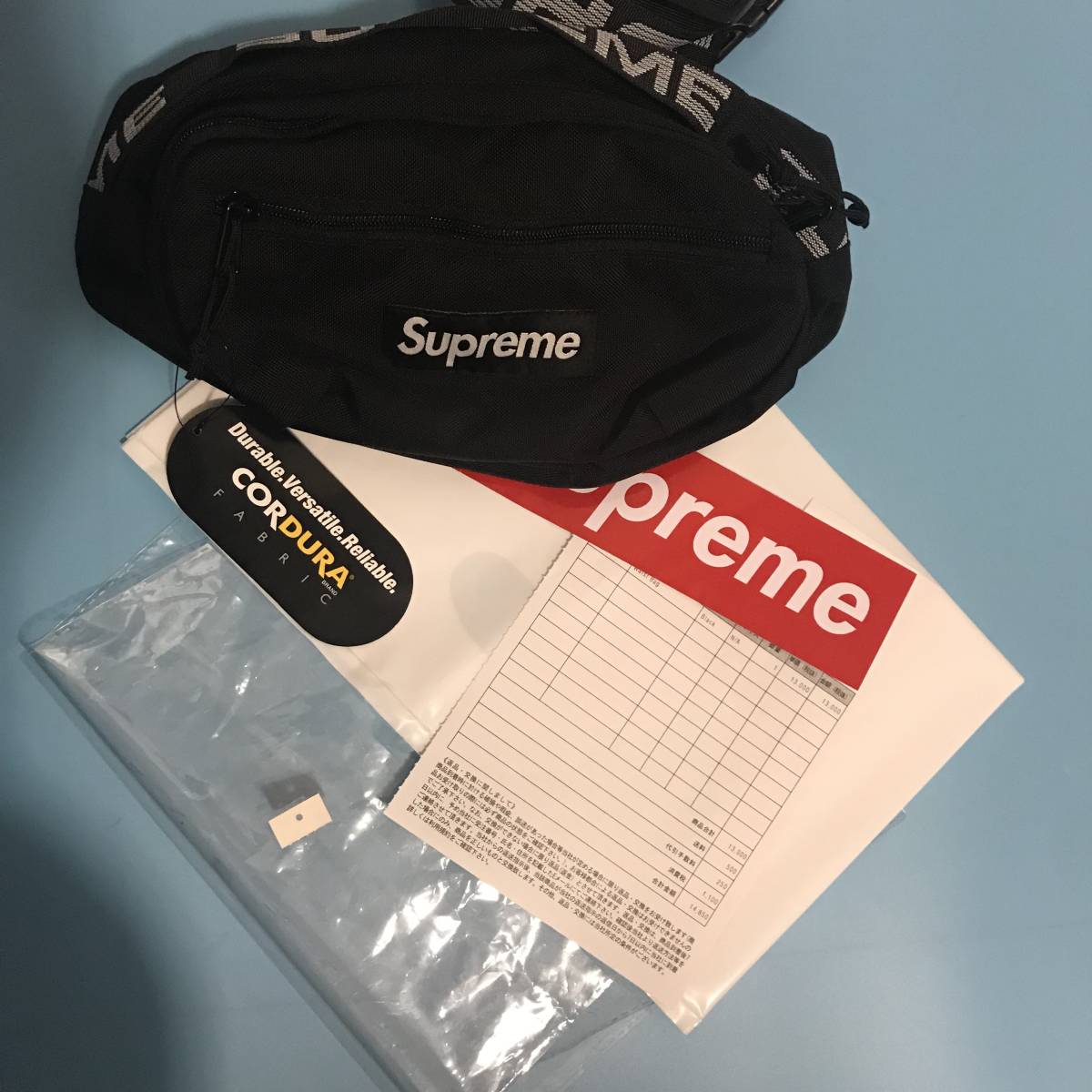 18SS supreme Waist Bag 黒 新品 国内正規 メンズバッグ ウエスト 