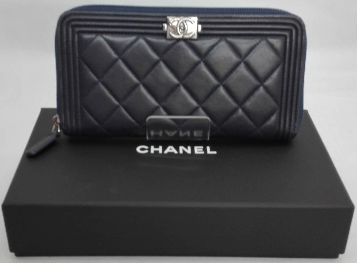 箱付】 【ギャラ付】CHANEL シャネル 長財布 ココマーク 黒 ブラック 