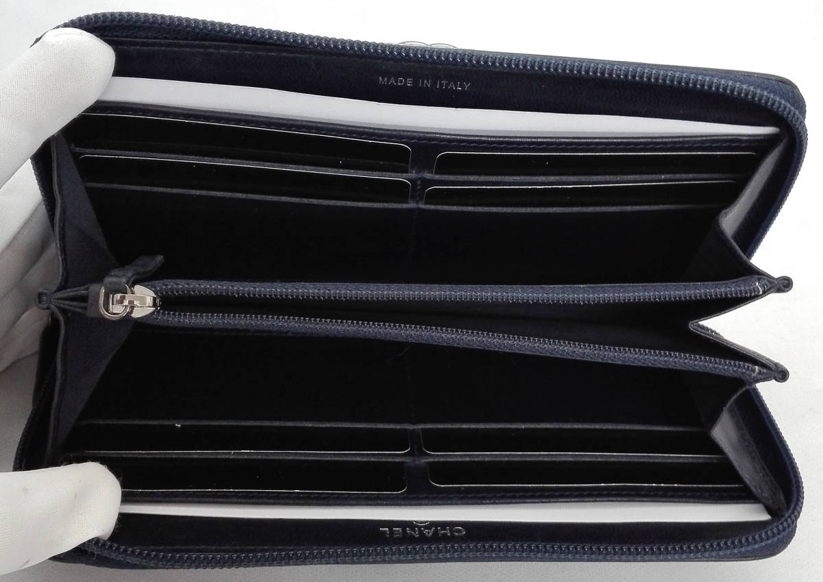 箱付】 【ギャラ付】CHANEL シャネル 長財布 ココマーク 黒 ブラック 