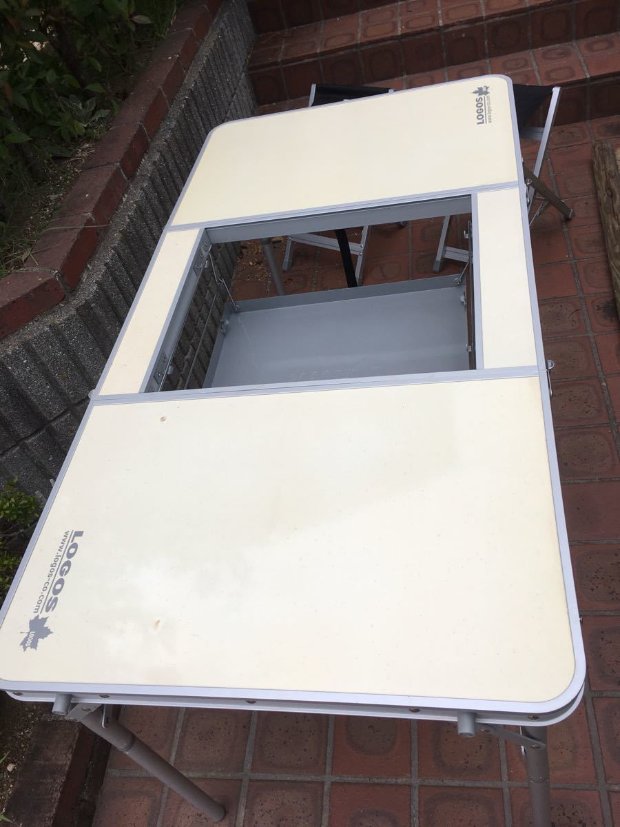 ☆LOGOS ロゴス ALC 4人用BBQテーブル キャンプ テーブル/チェア 中古