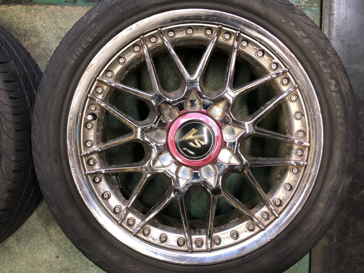 ＷＯＲＫ ＶＳ 17inch 7j+47 × ピレリ 215/45R17 PCD114.3 5穴