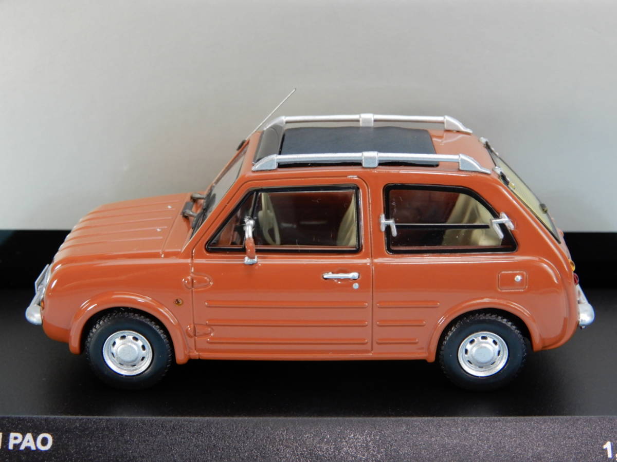 NISSAN PAO ミニカー テラコッタオレンジ 京商 1⁄43 パイクカー