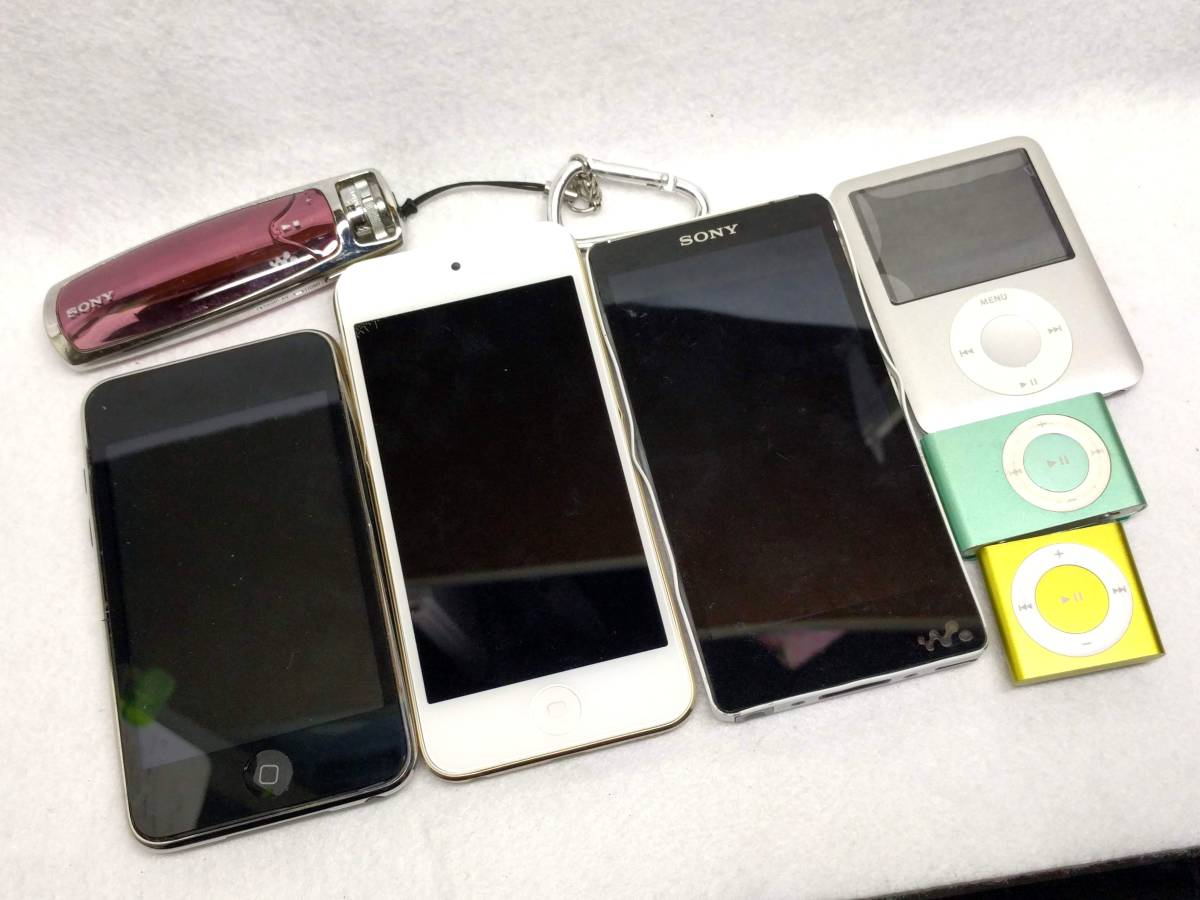 SONY WALKMAN iPod nano 7台 まとめ ジャンク品 ipod WALKMAN まとめ